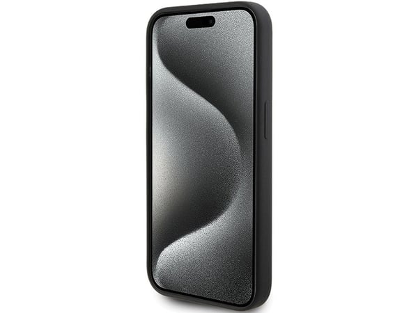 Karl Lagerfeld silikon Karl Script-etuiet til iPhone 15 Pro - sort
