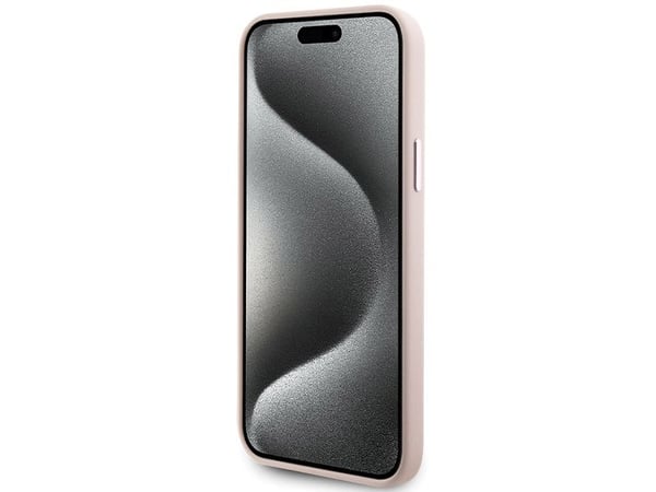 Karl Lagerfeld KLHCP15MSMHCNPP iPhone 15 Plus / 14 Plus 6,7" rosa/rosa silikonchoupette metallnål