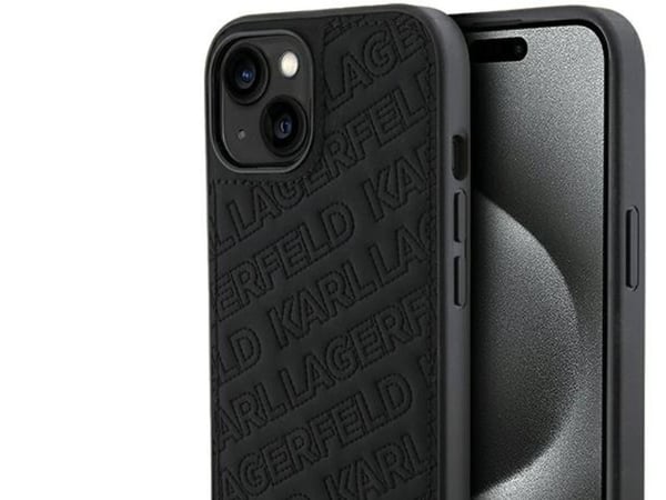 Case Karl Lagerfeld PU Quilted Pattern Case for iPhone 15 Black Case Karl Lagerfeld PU Quilted Pattern Case for iPhone 15 Black