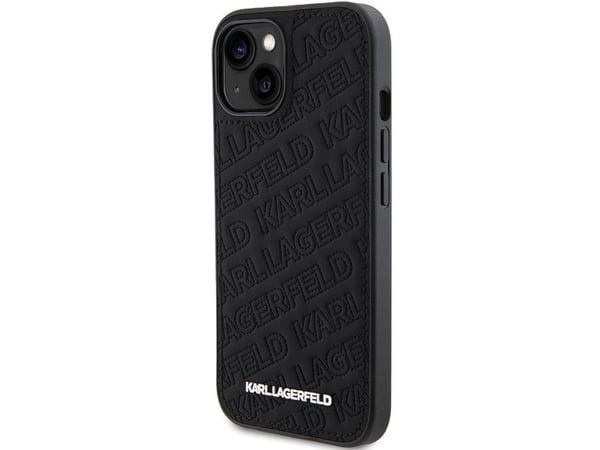 Case Karl Lagerfeld PU Quilted Pattern Case for iPhone 15 Black