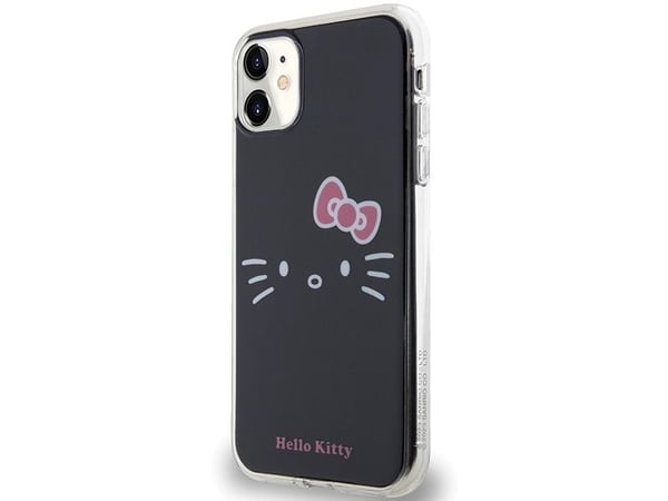 Hello Kitty hårt skal iPhone 11 / XR 6.1" svart/svart med Kitty Face (IML)
