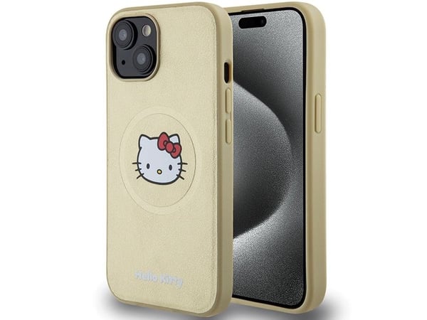 Sourcing Hello Kitty HKHMP15SPGHCKD iPhone 15 / 14 / 13 6.1" gull/gull hardcase i skinn Kitty Head MagSafe
