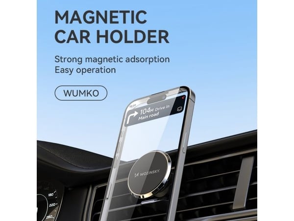 Wozinsky magnetisk telefonholder for bilens ventilasjonsgitter - svart