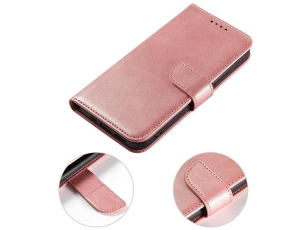 Magnetetui til Samsung S24 Plus med klaff og lommebok - rosa