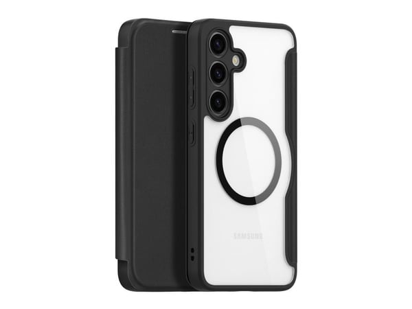 Dux Ducis Skin X Pro-deksel til Samsung S24+ med magnetisk ring og klaff - svart