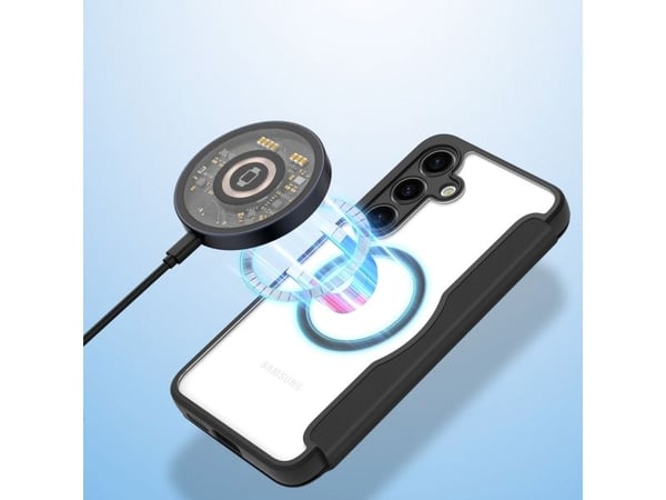 Dux Ducis Skin X Pro-deksel til Samsung S24+ med magnetisk ring og klaff - svart