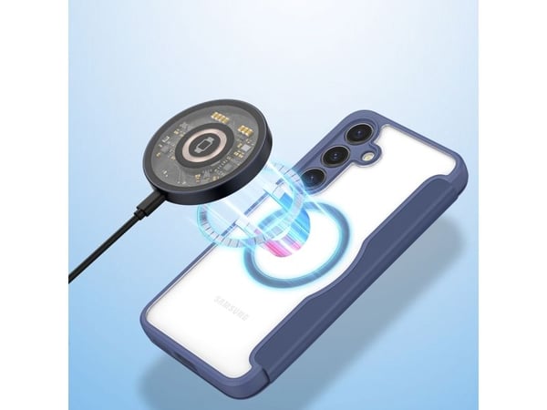 Dux Ducis Skin X Pro-deksel til Samsung S24 med magnetring og klaff - blå