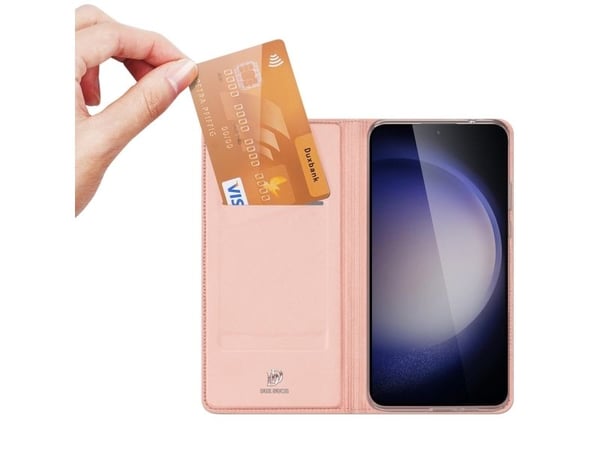 Dux Ducis Skin Pro-deksel til Samsung S24+ (plus) med flippdeksel – rosa