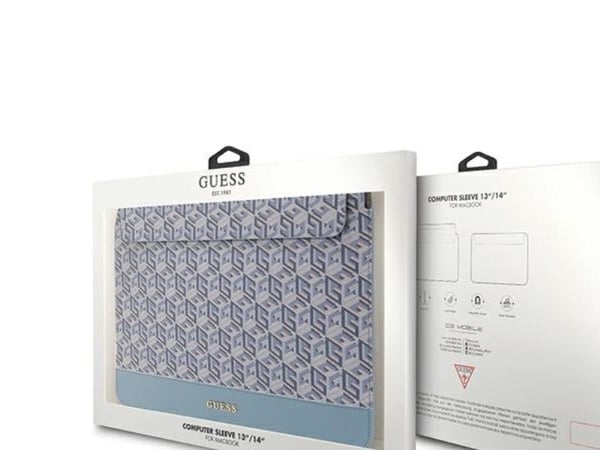 Guess GCube Stripes sleeve-etui 14" (blå)
