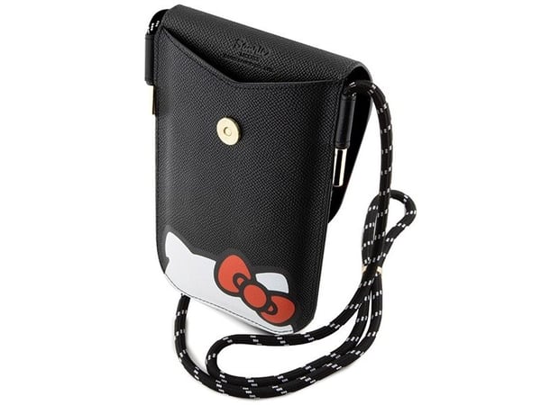 Hello Kitty håndveske HKOWBPSCKEK – svart/svart skinn – Hiding Kitty Cord