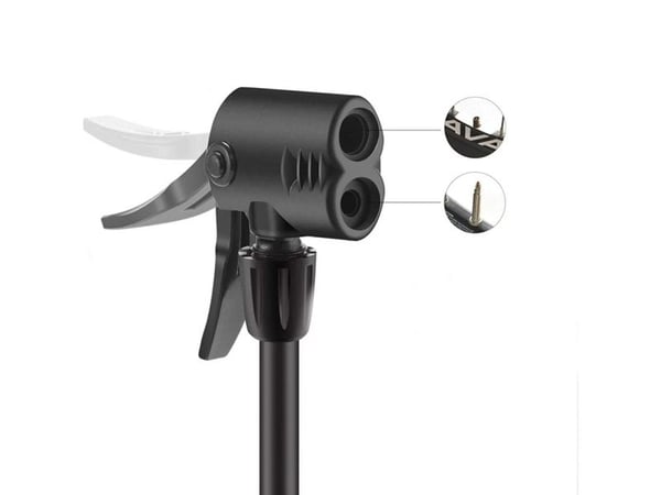RockBros universell sykkel-pumpe gulvmodell med manometer - svart