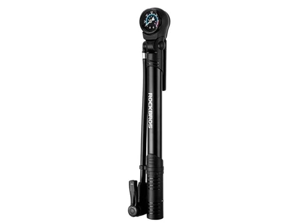RockBros sykkel-pumpe Rockbros 42310006001 med manometer - svart