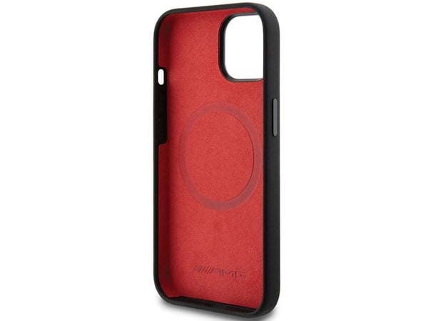 Mercedes Benz Apple iPhone 13 / 14 / 15 AMG Asia Silikoni Suuri Rummut kuvio MagSafe (AMHMP15S23SSPK) Musta
