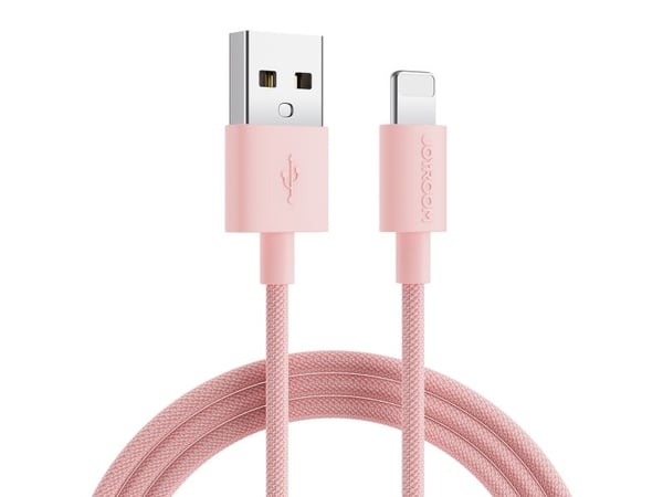 Joyroom USB-kabel Joyroom S-2030M13-kabel med Lightning- og USB-A-kontakter, 2 m lang - rosa
