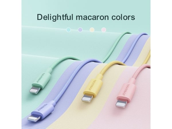 Joyroom USB-kabel Joyroom S-2030M13-kabel med Lightning- og USB-A-kontakter, 2 m lang - rosa