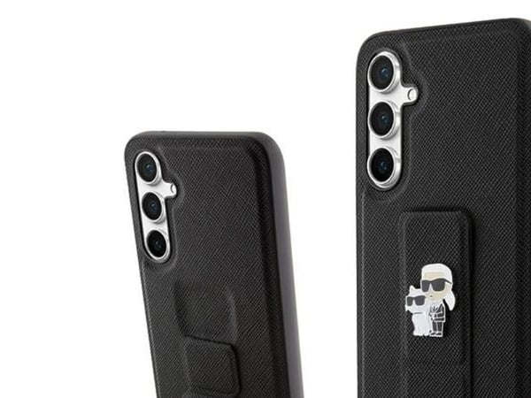 Karl Lagerfeld Karl Lagerfeld KLHCS23FEGSAKCPK S23 FE S711 svart/svart hardcase Gripstand Saffiano Karl&Choupette Pins NoSize
