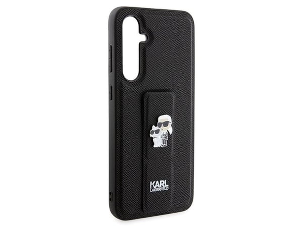 Karl Lagerfeld Karl Lagerfeld KLHCS23FEGSAKCPK S23 FE S711 svart/svart hardcase Gripstand Saffiano Karl&Choupette Pins NoSize