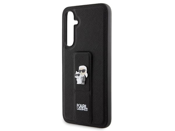 Karl Lagerfeld Karl Lagerfeld KLHCS23FEGSAKCPK S23 FE S711 svart/svart hardcase Gripstand Saffiano Karl&Choupette Pins NoSize