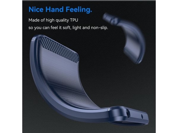 Hurtel Carbon kotelo Xiaomi Redmi Note 13 Pro:lle - sininen