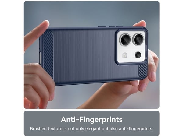 Hurtel Carbon kotelo Xiaomi Redmi Note 13 Pro:lle - sininen
