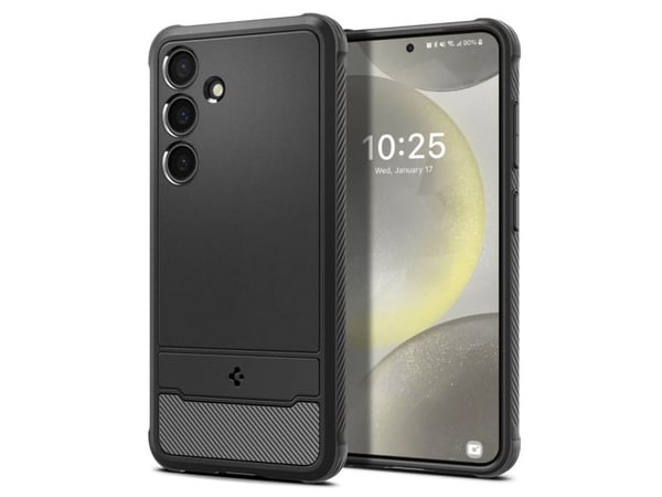 Spigen Rugged Armor, Deksel, Samsung, Galaxy S24, 15,8 cm (6,2"), Sort