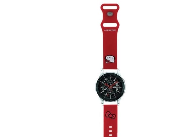 Sourcing Hello Kitty universell rem HKUWLSCHBLR silikon kitty huvud röd/röd 22 mm