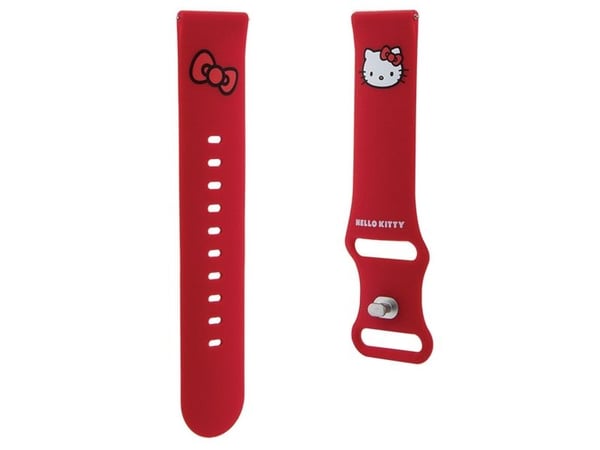 Sourcing Hello Kitty universell rem HKUWLSCHBLR silikon kitty huvud röd/röd 22 mm