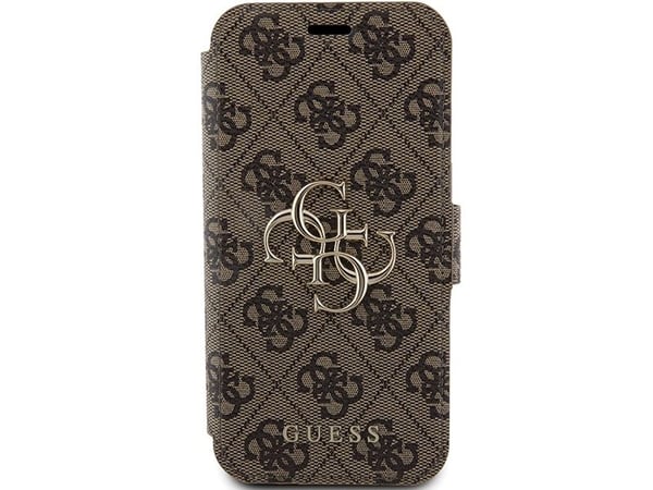 Guess 4G metallogoskalfodral till iPhone 15 Pro - brun