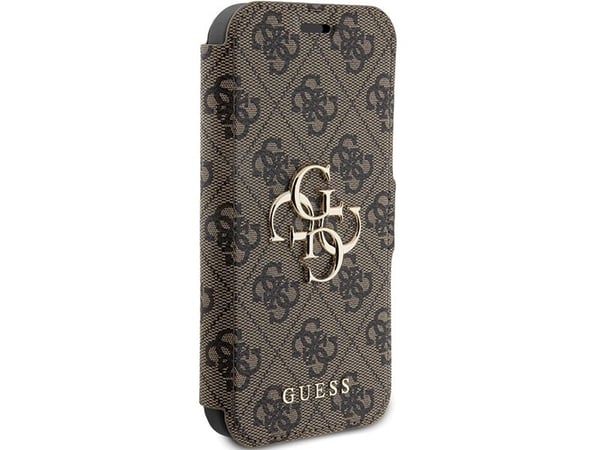 Guess 4G metallogoskalfodral till iPhone 15 Pro - brun