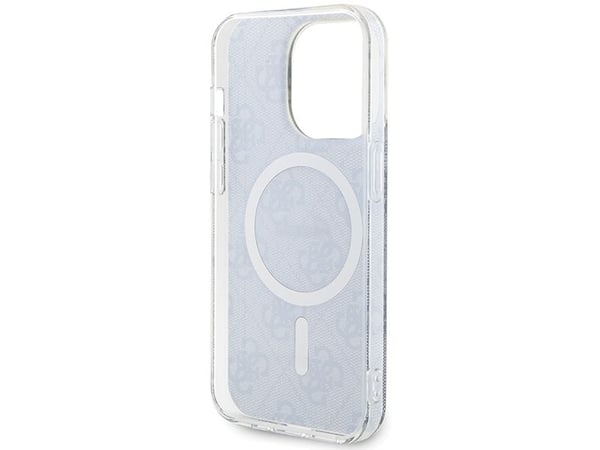 Guess IML 4G MagSafe-deksel til iPhone 15 Pro - blå