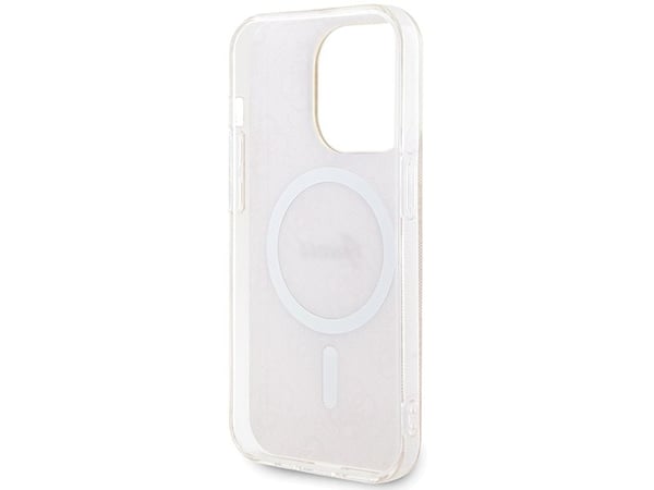 Guess IML 4G MagSafe-deksel for iPhone 15 Pro - rosa