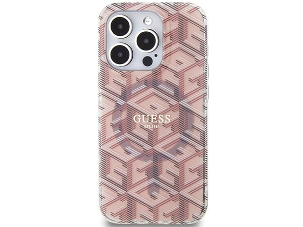 Guess Guess GUHMP15XHGCUSTGP iPhone 15 Pro Max 6,7" rosa/rosa hardcase IML GCube MagSafe