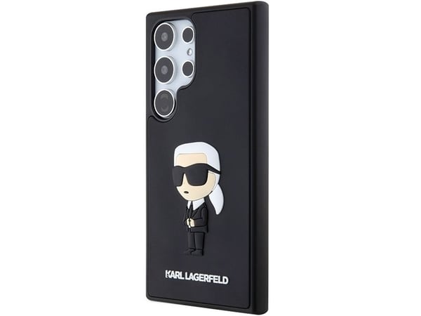 Karl Lagerfeld 3D gummifodral Ikonik för Samsung Galaxy S24 Ultra - svart