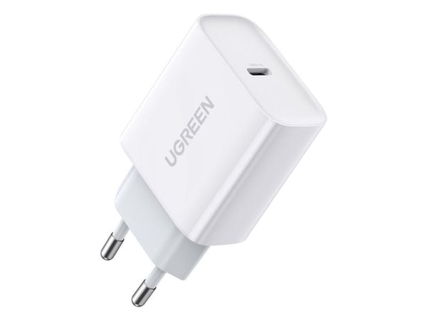 Ugreen - Strømadapter - 18 watt - PD 3.0, QC 4.0 (24 pin USB-C) - hvit - Europa