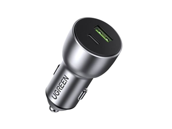 Ugreen CD213 - Bilstrømadapter - 36 watt - 3 A - QC 4.0, PD - 2 utgangskontakter (USB, USB-C)