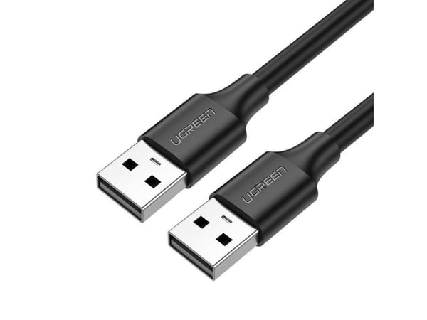 USB-kabel Ugreen USB-A til USB-A 1 m svart (UGR391BLK)