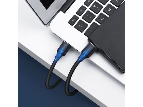USB-kabel Ugreen USB-A til USB-A 1 m svart (UGR391BLK)