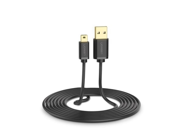 Ugreen USB-kabel Ugreen-kabel USB - mini USB 480 Mbps 3 m svart (US132 10386)