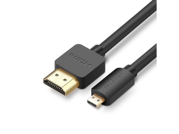 UGREEN HD127 micro HDMI - HDMI 4K 3D 3m kaapeli (musta)