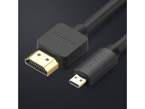 UGREEN HD127 micro HDMI - HDMI 4K 3D 3m kaapeli (musta)