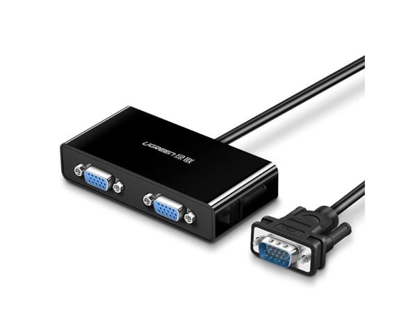 UGREEN 40254 VGA til 2 x VGA-videofordeler - 1 m (svart)