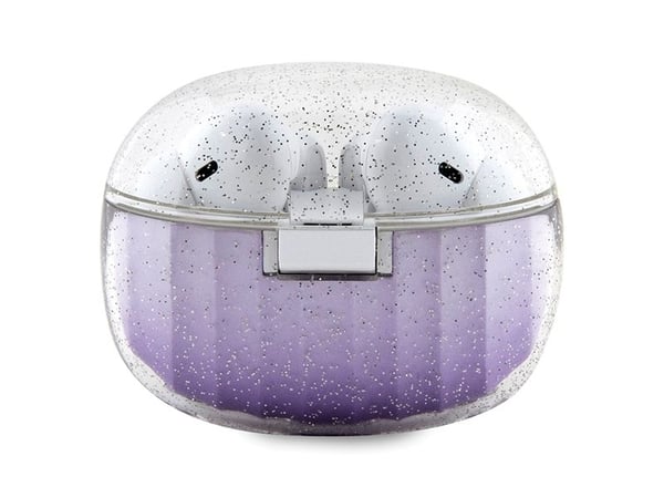 Guess glitter gradient TWS Bluetooth-hörlurar med laddningsstation - lila