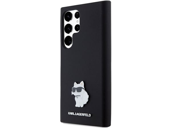 Karl Lagerfeld Karl Lagerfeld KLHCS23LSMHCNPK S23 Ultra S918 svart/svart hardcase Silikon Choupette Metal Pin NoSize