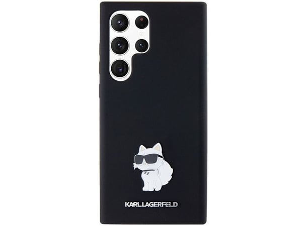 Karl Lagerfeld Karl Lagerfeld KLHCS23LSMHCNPK S23 Ultra S918 svart/svart hardcase Silikon Choupette Metal Pin NoSize