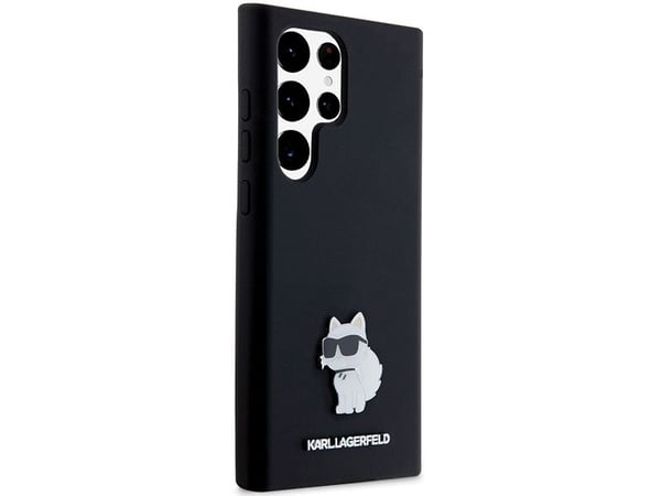 Karl Lagerfeld Karl Lagerfeld KLHCS23LSMHCNPK S23 Ultra S918 svart/svart hardcase Silikon Choupette Metal Pin NoSize