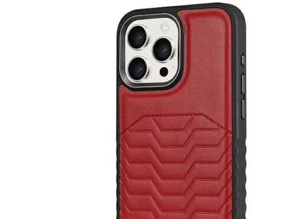 Audi deksel i syntetisk lær med MagSafe for iPhone 14 Pro - rød