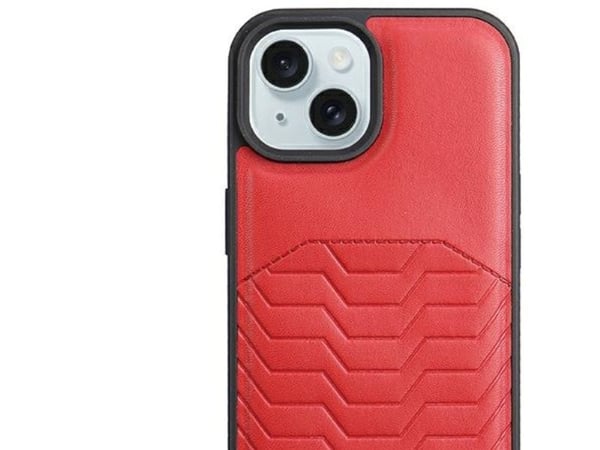 Audi syntetisk skinn-deksel med MagSafe for iPhone 15 Plus / 14 Plus - rød