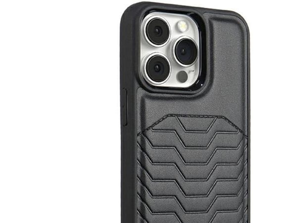 Audi syntetläder-skal med MagSafe för iPhone 15 Pro - svart