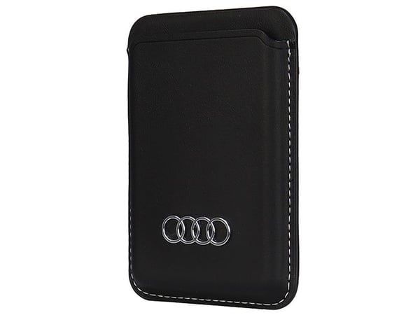 Audi lommebok i syntetisk lær med kortfack MagSafe svart AU-MSCH-Q3/D1-BK