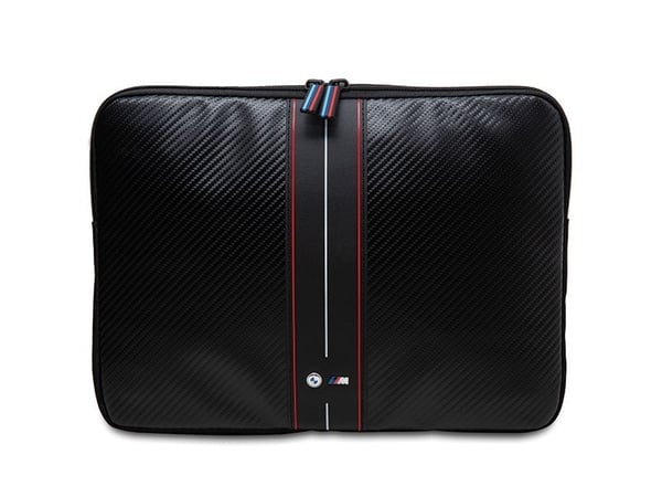 BMW Carbon & Red Stripe sleeve för 14" laptop - svart